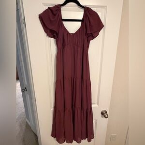 Abercrombie & Fitch Plum Maxi Dress